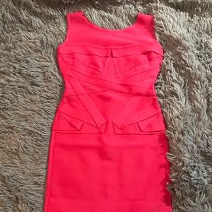 HerveLeger Emmeline Origami Folding Bandage Dress